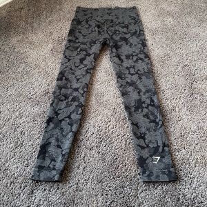 Gymshark Women's Gray Camouflage Leggings